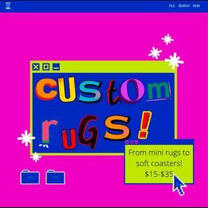 Custom Bedroom Rugs and Shaggy Coasters